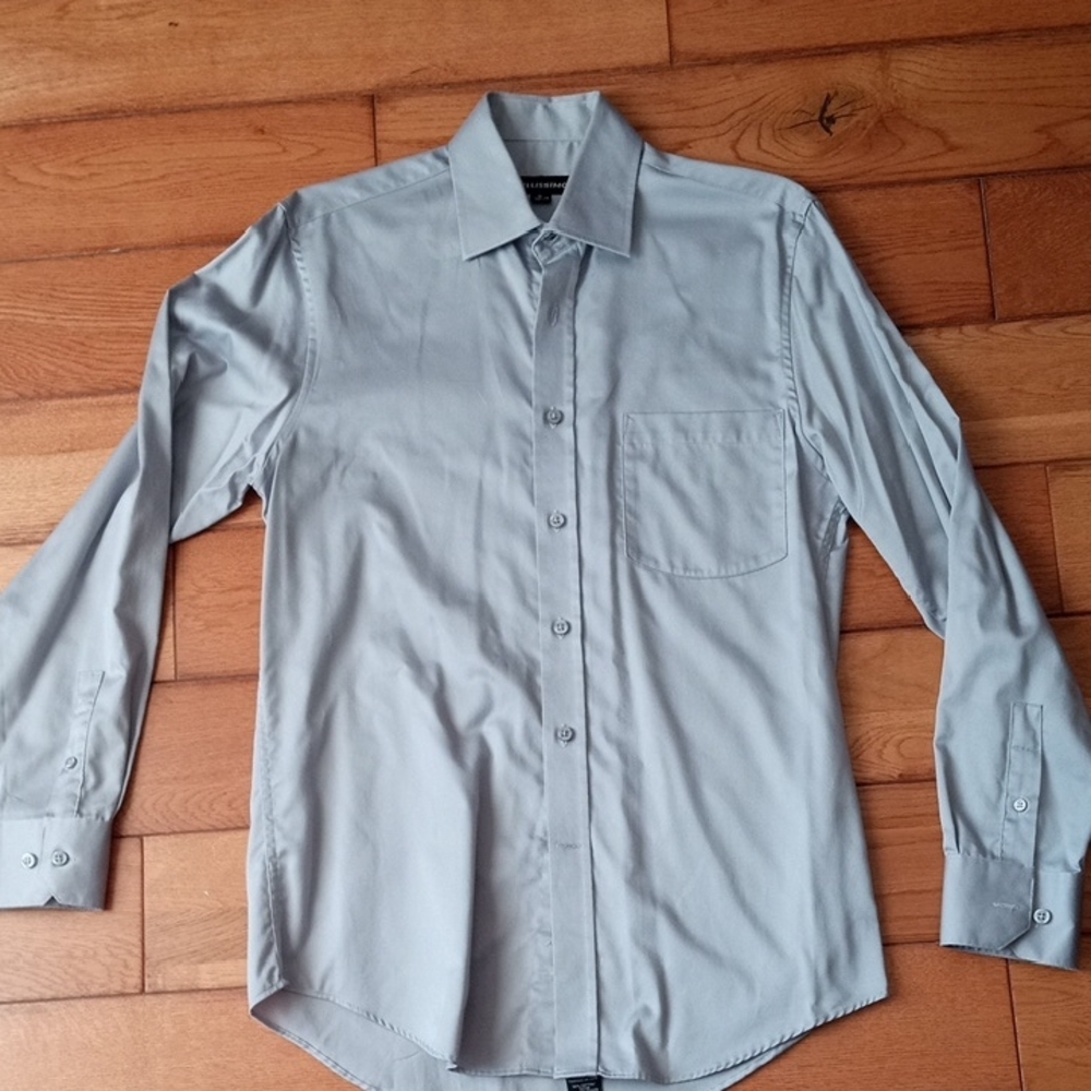 Wendy Bellissimo Light Gray Dress Shirt